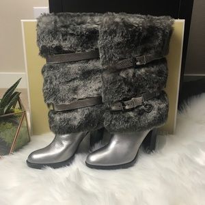 ⭐️ New ⭐️ Michael Kors Charlie Boots Faux Fur -7.5